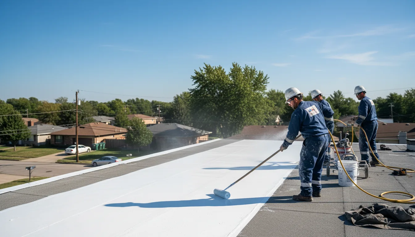 Commercial roof coating in Oilmont, MT near me